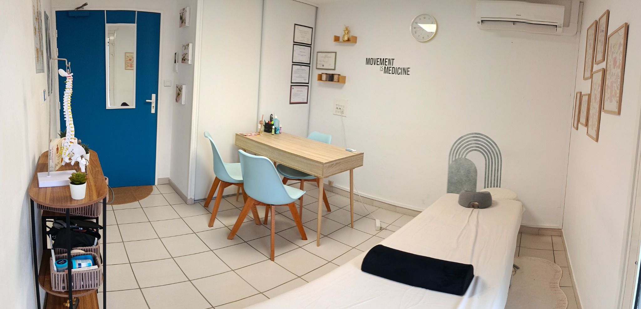 Intérieur du cabinet d'ostéopathie vue 2