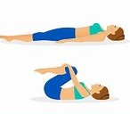 Genoux-poitrine (étirement doux du bas du dos)